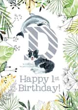 Animal Themed Happy 1st Birthday created by Kate Moby