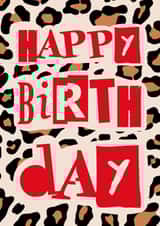 Fun Birthday Card - Leopard Print - Wild created by Em’s Creations