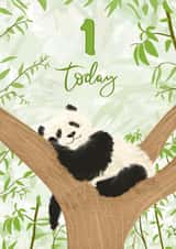 1st Birthday Cute Panda Card created by Sarah Stephenson