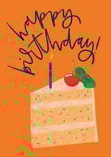 Contemporary Confetti Birthday Cake created by @LauraMcleishLettering