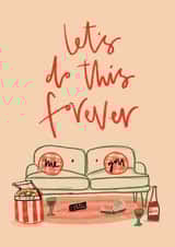 Let's Do This Forever Anniversary Card created by @LauraMcleishLettering