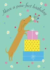 Paw-fect Dachshund Birthday Card created by Aimee Beaven