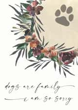 Dog Loss, Sympathy Card created by Open Space Collective