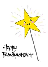 Happy familyversary adoption anniversary card created by notafictionalmum