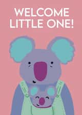Welcome little one, new koala baby card created by Emma TK Design