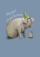 Pig Out It's your Birthday created by Lovegreen Art