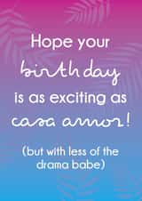 Love Island Birthday Card created by Fifi Designs