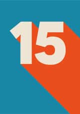 Bright and Bold 15th Birthday Card created by Amy Munro