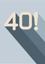 Bold and Stylish 40th Birthday Card created by Amy Munro