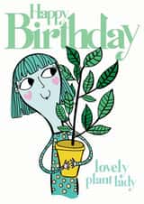 Lovely Plant Lady Birthday Card created by Elnup