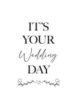 Wedding Day Celebrations - Simple typography card created by Imprint Imagery