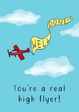 Well Done High Flyer card created by Maddy Bennett