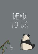 Dead to Us Leaving Card created by Becky Wood