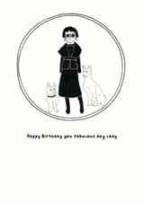 Fabulous Dog Lady Birthday Wishes created by Floki and Rollo