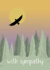 With Sympathy Bird and Sunset Card created by Maddy Bennett