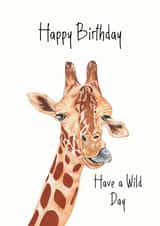 Have a Wild Day Giraffe Birthday Card created by Laura Stanley Designs