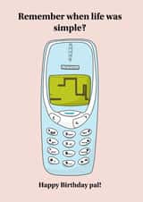 When life was simple, Nokia Mobile Birthday Card created by Eat the Moon