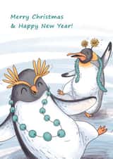 Festive Dancing Penguins created by Atmosferna