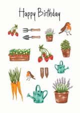 Gardening Allotment Birthday Card created by Laura Stanley Designs