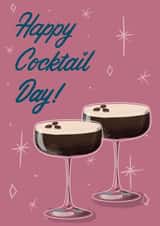 Espresso Martini Cocktail birthday card created by Silky Rose Design