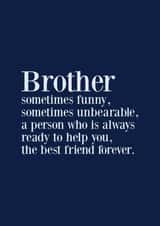 Brother Definition Birthday Card created by Courtney Kelly