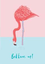 Pink Flamingo Birthday Card  created by Ryan Hodge 