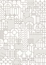 London Window Design Greeting Card created by Yijing Li