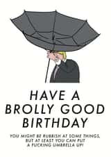 Brolly Good Sweary Birthday created by Emma Blue