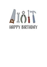 Workshop Tools Birthday Card created by Little Takeover
