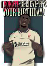 Ibrahima Konate LFC Birthday Card created by SX2Prints