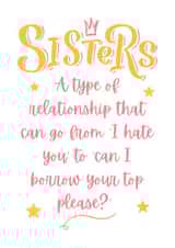 Sister Relationship! created by Custom Card Co Shop