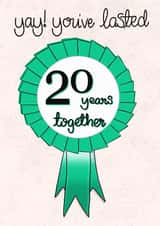 Yay, You've lasted 40 years together Emerald Anniversary created by Fay Dixon Design