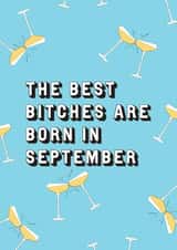 The best bitches are born in September 1001 created by EJF Illustration
