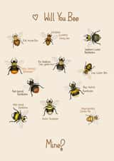 Will you Bee mine - British Bees created by PetitArt