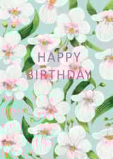 Summer Orchids Happy Birthday created by Pink Pen Studio