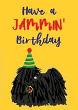 Have a JAMMIN' Birthday Rasta Dog Card created by Dusty Rose Lees