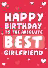 Best Girlfriend Birthday Card created by Yasmin Atherton
