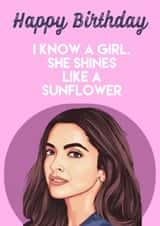 Deepika Padukone Birthday Card created by The Blue Carrot Co