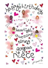 Fairy Birthday Card for a Beautiful Niece created by The Girl Power Fairies