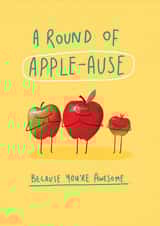 Congratulations Apple Applause Card created by Big Pencil Prints
