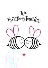 We BEElong Together Anniversary Card created by My Seaside Prints