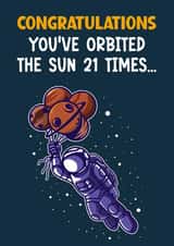 Humorous 21st birthday card! created by Exquisite Studio