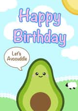 Avo-Cuddle Birthday Card created by Hayley Roberts