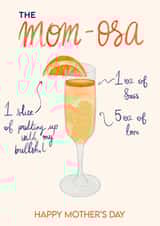 The Mom-osa Mother's Day Card created by JCV Illustration