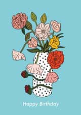 Pretty Birthday Card - Flowers - Vase created by Emelia Brooks