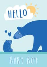 Blue Baby Bear Card created by Big Pencil Prints