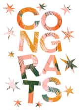 Abstract Modern Congrats Card created by As You Slept