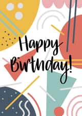 Modern Abstract Birthday Card created by Nurture and Cheer