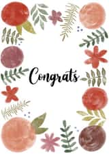 Pretty Floral Congratulations Card created by Becky D Designs