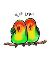 Love Birds, Love Card created by SootysSweetScribbles